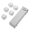 Festival Dice 5 Pcs 6 Sided Dice 18mm Set Small Dices with Case for Poker Party Game Simple Small Dices view 1