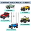 MORLORDY Stainless Steel Front and Rear Axle Shaft Steering CVD Set for 1/24 RC Crawler Car SCX24 Upgrades view 2