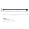 Oumefar 150mm Full Length RC Metal Drive Shaft Dogbone Joint Front Rear Set RC Upgrade Parts or ARRMA 1/7 1/8 RC Car(Black) view 4