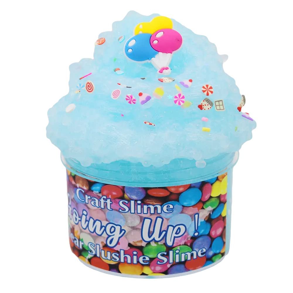 FLIPNEX Fluffy Butter Slime DIY Mud Supplies Kit Stress Relief Toy Scented Slime, Education Party Favor Gift and Birthday 6 Colors Fluffy Soft Super Light Clay Floam (6 Colors) (Blue)