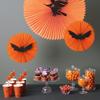 28 PCS Halloween Cupcake Toppers with Witch Hat Bat Castle Ghost Pumpkin Cupcake Picks Little Boo Cake Decorations for Halloween Theme Birthday Party Supplies view 3