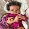 Pinky Lifelike Reborn Baby Dolls Black 20 Inch Baby Soft Body Realistic Newborn Baby Dolls African American Real Life Baby Dolls Cloth Body Doll Toy Gift for Kids Age 3+ view 1