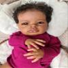 Pinky Lifelike Reborn Baby Dolls Black 20 Inch Baby Soft Body Realistic Newborn Baby Dolls African American Real Life Baby Dolls Cloth Body Doll Toy Gift for Kids Age 3+ view 2
