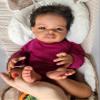 Pinky Lifelike Reborn Baby Dolls Black 20 Inch Baby Soft Body Realistic Newborn Baby Dolls African American Real Life Baby Dolls Cloth Body Doll Toy Gift for Kids Age 3+ view 4