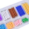 Kghios Montessori Math Toys Material for Toddlers 10 Sets of Colord Bead Chains 1-10 for Early Preschool Learning Toy,1-10 Numeral Cognition Toy view 3
