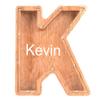 Custom Name Piggy Banks Kid, Personalized Letter Piggy Bank, Wooden Alphabet Money Bank, Gifts For Boy Girl Christmas Birthday New Year's Day (K) view 1