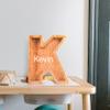 Custom Name Piggy Banks Kid, Personalized Letter Piggy Bank, Wooden Alphabet Money Bank, Gifts For Boy Girl Christmas Birthday New Year's Day (K) view 3