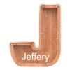 Custom Name Piggy Banks Kid, Personalized Letter Piggy Bank, Wooden Alphabet Money Bank, Gifts For Boy Girl Christmas Birthday New Year's Day (J) view 1