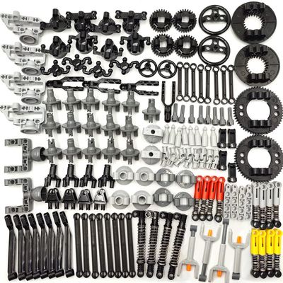 dspitwod MOC Technical Wheels Connectors Rack Gear Car Building Brick Accessories Pieces Sets STEM Learning Kits Engineering Toy Gift for Kids 