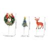 12pcs Christmas Cupcake Toppers Festive Cake Decorations for Holiday Parties Lovely Picks for Xmas Safe Plastic Cloth Material for Themed Celebrations view 2