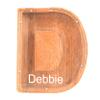 Custom Name Piggy Banks Kid, Personalized Letter Piggy Bank, Wooden Alphabet Money Bank, Gifts For Boy Girl Christmas Birthday New Year's Day (D) view 1