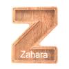 Custom Name Piggy Banks Kid, Personalized Letter Piggy Bank, Wooden Alphabet Money Bank, Gifts For Boy Girl Christmas Birthday New Year's Day (Z) view 1