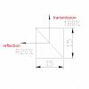 Prisms & Kaleidoscopes Optical Glued Triangular Prism Beam Splitter Prism 15 * 15 * 15mm 2:8 Splitting Cube Splitting Prism Science Classroom Optics Kits view 4
