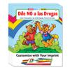 ZOCO  Say No to Drugs (in Spanish) Custom Educational Coloring Books (250 Bulk Pack, With Crayons)  Community Outreach, Stay Drug Free  Games, Puzzles, Fun Activities for Kids view 1