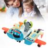 Cartoon Deformation Airplane 3 in 1 Electric Track Multifunctional Steering Wheel Driving Simulation Toys , Mist Spay Storage Transport Plane goods , Mist Spay Storage Transport Plane goods , Cartoo view 2