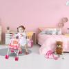 ANIVIA Baby Doll Stroller Set - Includes Stroller, Crib, Play Mat, Feeding Toy, Diaper Bag - Nursery Role Play Set (11" Doll Included) view 2