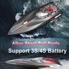 Ssccgym D022 Brushless RC Boat for Adults Experts Alloy Tail Kits 25 Inch 31mph+ 50kmh+ Remote Control Boat (Add 3S & 4S 2 Sets of Batteries & Chargers) view 2