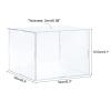 MECCANIXITY Acrylic Display Case Plastic Box Clear Assemble Dustproof Showcase 6.3x6.3x4.1 Inch for Collectibles Items view 2