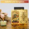 SIOKUY Tarot Cards Deck, Luxury Tarot Card Deck, Splendid Classic Tarot Deck, Durable Waterproof Gold Foil Tarot Decks for Beginners (Gold Sun) view 3