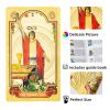 SIOKUY Tarot Cards Deck, Luxury Tarot Card Deck, Splendid Classic Tarot Deck, Durable Waterproof Gold Foil Tarot Decks for Beginners (Gold Sun) view 4