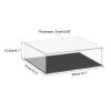 MECCANIXITY Acrylic Display Case Plastic Box Cube Storage Box Clear Small Assemble Dustproof Showcase 14.1x12.2x4.1 Inch for Collectibles Items view 2