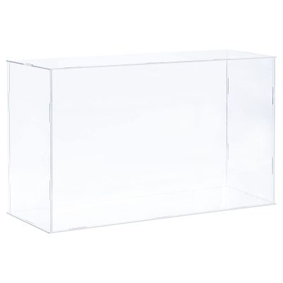 MECCANIXITY Acrylic Display Case Plastic Box Clear Assemble Dustproof Showcase 16x6.3x10 Inch for Collectibles Items