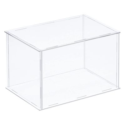 MECCANIXITY Acrylic Display Case Plastic Box Clear Assemble Dustproof Showcase 12.2x8.3x8 Inch for Collectibles Items