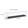 MECCANIXITY Acrylic Display Case Plastic Box Cube Storage Box Clear Small Assemble Dustproof Showcase 16.1x4.3x4.1 Inch for Collectibles Items view 2