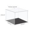 MECCANIXITY Acrylic Display Case Plastic Box Cube Storage Box Clear Small Assemble Dustproof Showcase 16.1x16.1x10 Inch for Collectibles Items view 2