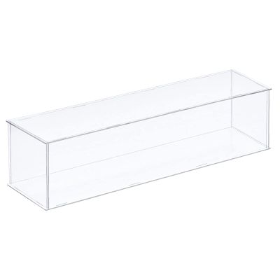 MECCANIXITY Acrylic Display Case Plastic Box Clear Assemble Dustproof Showcase 16x4.3x4.1 Inch for Collectibles Items