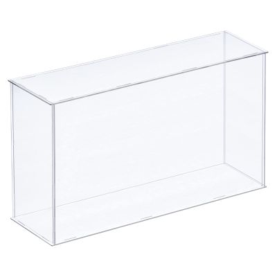 MECCANIXITY Acrylic Display Case Plastic Box Clear Assemble Dustproof Showcase 14x4.3x8 Inch for Collectibles Items
