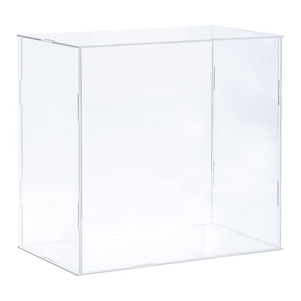 MECCANIXITY Acrylic Display Case Plastic Box Clear Assemble Dustproof Showcase 10.2x6.3x10 Inch for Collectibles Items