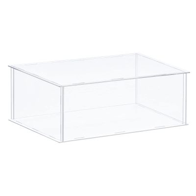 MECCANIXITY Acrylic Display Case Plastic Box Clear Assemble Dustproof Showcase 14x12.2x6.1 Inch for Collectibles Items