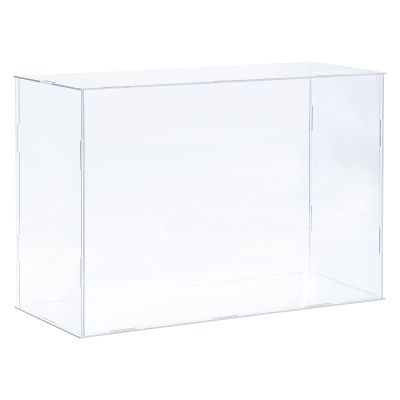 MECCANIXITY Acrylic Display Case Plastic Box Clear Assemble Dustproof Showcase 14x6.3x10 Inch for Collectibles Items