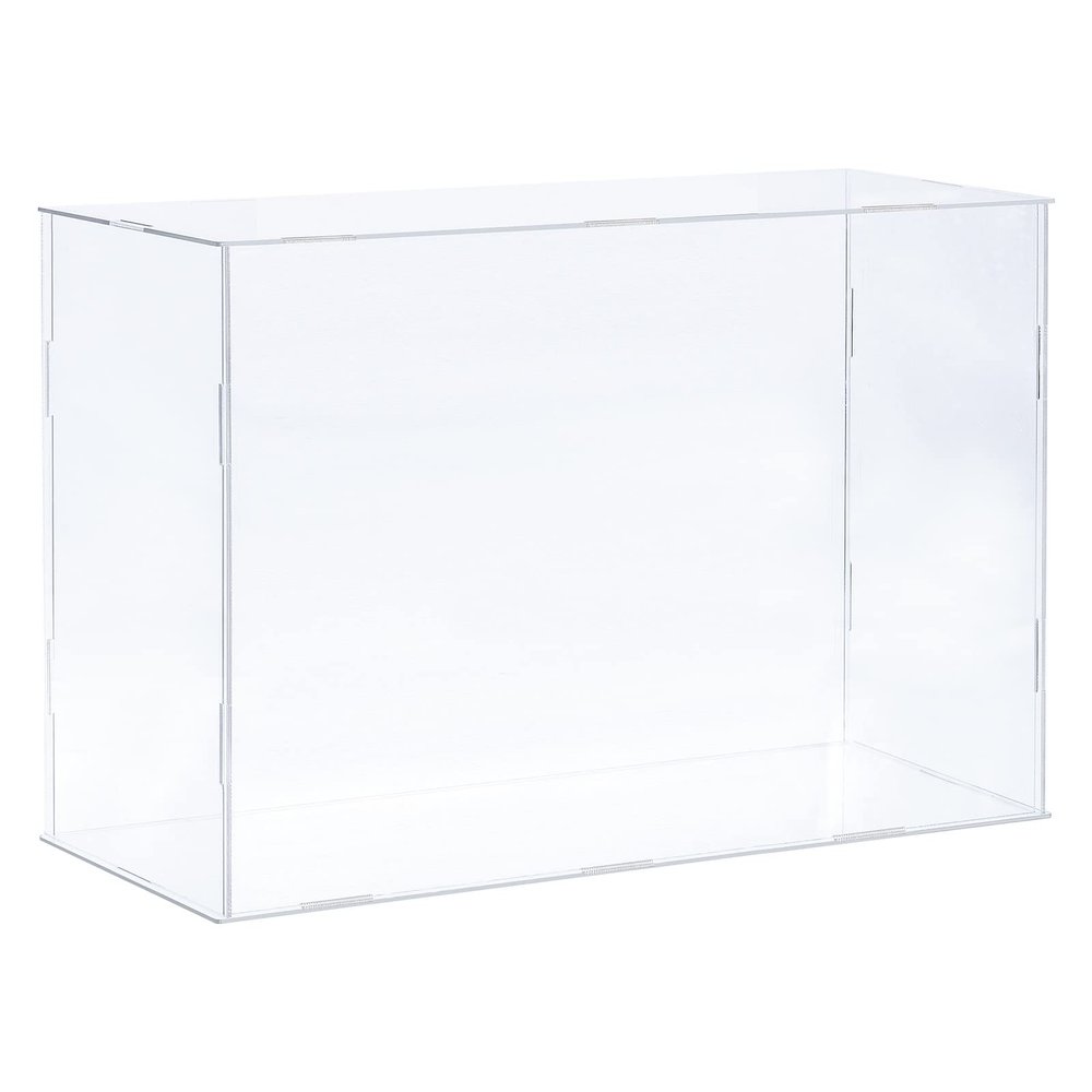 MECCANIXITY Acrylic Display Case Plastic Box Clear Assemble Dustproof Showcase 14x6.3x10 Inch for Collectibles Items