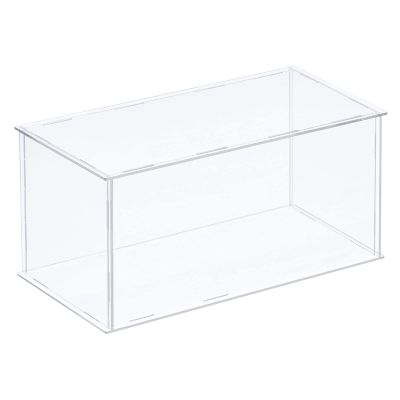 MECCANIXITY Acrylic Display Case Plastic Box Clear Assemble Dustproof Showcase 16x8.3x8 Inch for Collectibles Items