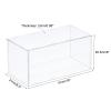 MECCANIXITY Acrylic Display Case Plastic Box Clear Assemble Dustproof Showcase 16x8.3x8 Inch for Collectibles Items view 2
