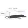 MECCANIXITY Acrylic Display Case Plastic Box Cube Storage Box Clear Small Assemble Dustproof Showcase 14.1x6.3x4.1 Inch for Collectibles Items view 2