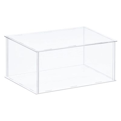 MECCANIXITY Acrylic Display Case Plastic Box Clear Assemble Dustproof Showcase 14x10.2x8 Inch for Collectibles Items