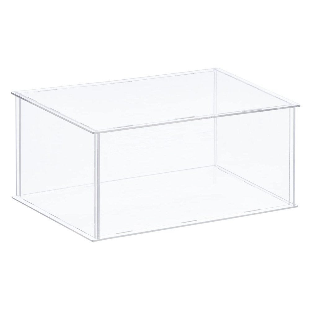 MECCANIXITY Acrylic Display Case Plastic Box Clear Assemble Dustproof Showcase 14x10.2x8 Inch for Collectibles Items