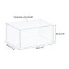 MECCANIXITY Acrylic Display Case Plastic Box Clear Assemble Dustproof Showcase 14x10.2x8 Inch for Collectibles Items view 2