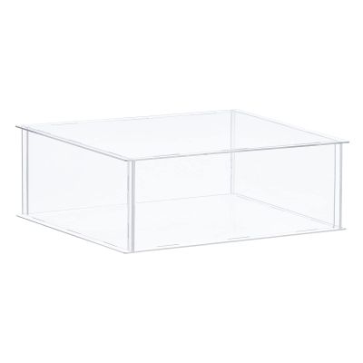MECCANIXITY Acrylic Display Case Plastic Box Clear Assemble Dustproof Showcase 12.2x12.2x4.1 Inch for Collectibles Items