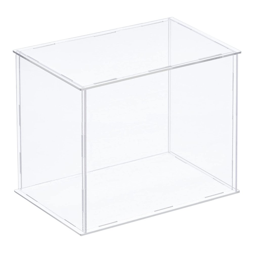MECCANIXITY Acrylic Display Case Plastic Box Clear Assemble Dustproof Showcase 12.2x8.3x10 Inch for Collectibles Items