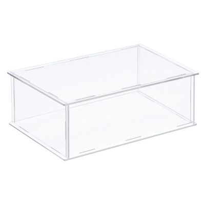 MECCANIXITY Acrylic Display Case Plastic Box Clear Assemble Dustproof Showcase 12.2x8.3x4.1 Inch for Collectibles Items