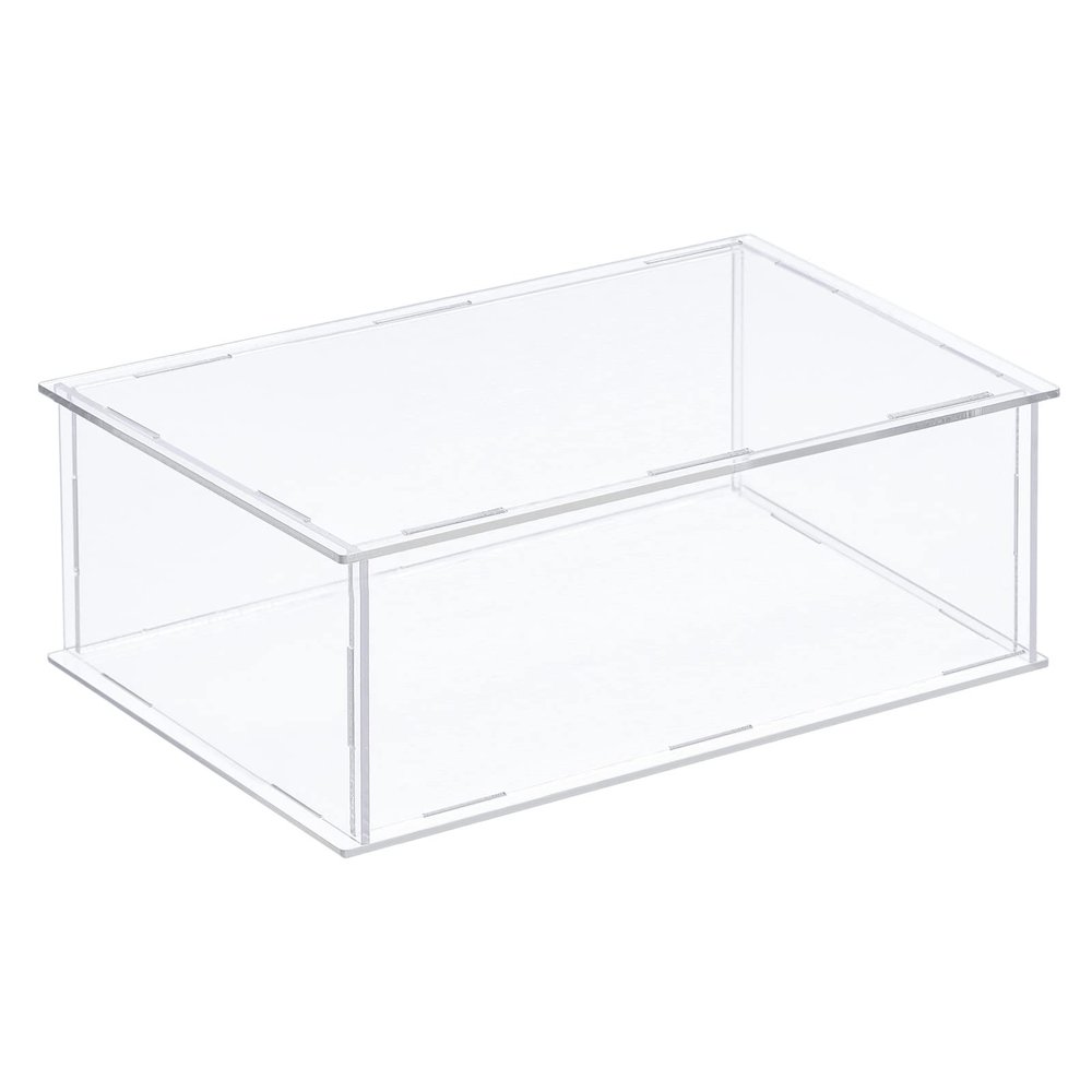MECCANIXITY Acrylic Display Case Plastic Box Clear Assemble Dustproof Showcase 12.2x8.3x4.1 Inch for Collectibles Items