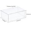 MECCANIXITY Acrylic Display Case Plastic Box Clear Assemble Dustproof Showcase 12.2x8.3x4.1 Inch for Collectibles Items view 2