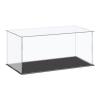 MECCANIXITY Acrylic Display Case Plastic Box Cube Storage Box Clear Small Assemble Dustproof Showcase 14.1x6.3x6.1 Inch for Collectibles Items view 1