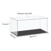 MECCANIXITY Acrylic Display Case Plastic Box Cube Storage Box Clear Small Assemble Dustproof Showcase 14.1x6.3x6.1 Inch for Collectibles Items view 2