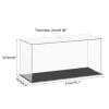 MECCANIXITY Acrylic Display Case Plastic Box Cube Storage Box Clear Small Assemble Dustproof Showcase 16.1x6.3x8 Inch for Collectibles Items view 2