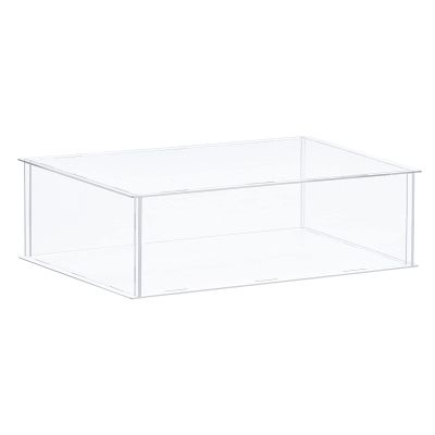 MECCANIXITY Acrylic Display Case Plastic Box Clear Assemble Dustproof Showcase 14x12.2x4.1 Inch for Collectibles Items